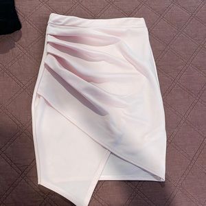 Light pink asymmetrical skirt!
